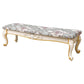 13.8" W Victorian Wood Seating Bench Cushioned Entryway Bench Clearhalo 'Benches' 'Chairs & Seating' 'furn' 'furn_benches' 'Furniture' 'Living Room Furniture' 1200x1200_3add64d2-74d6-496c-8aae-bdc970f64622