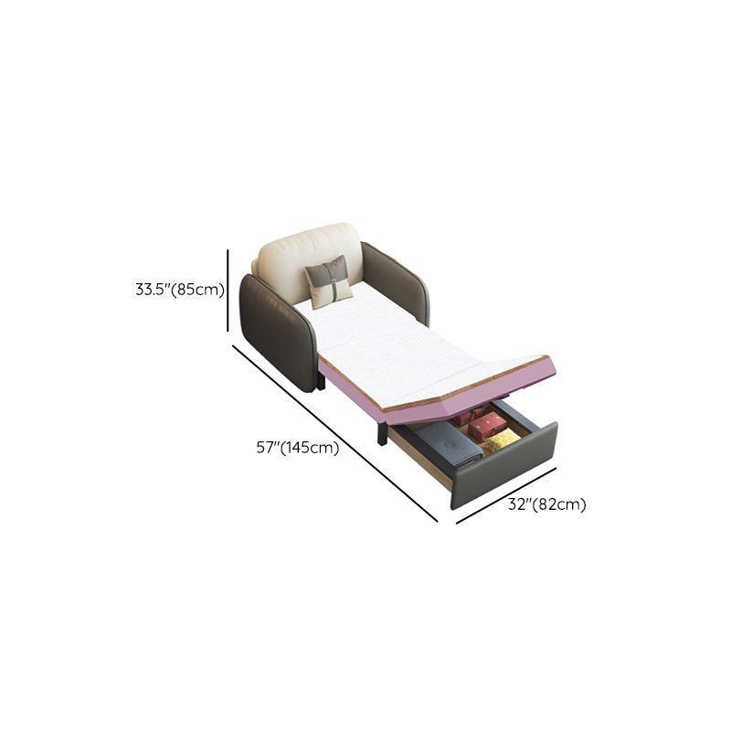 32" Wide Contemporary Sleeper Sofa Futon Faux Leather Sleeper Sofa Clearhalo 'furn' 'furn_futons' 'Furniture' 'Futons & Daybeds' 'Futons' 'Living Room Furniture' 1200x1200_3ade146b-a571-455f-a71d-47e6504481dc