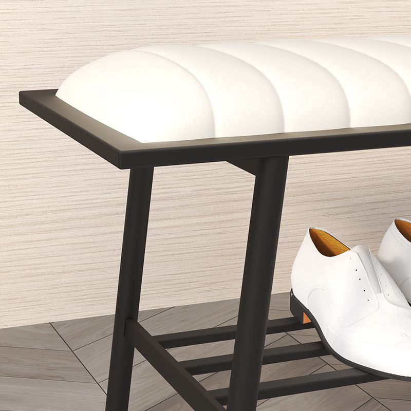 17.71" Wide Upholstered Bench with Storage Entryway Seating Bench with Metal Legs Clearhalo 'Benches' 'Chairs & Seating' 'furn' 'furn_benches' 'Furniture' 'Living Room Furniture' 1200x1200_3ae0a74f-64fc-4113-ae25-184ea8e7ad04