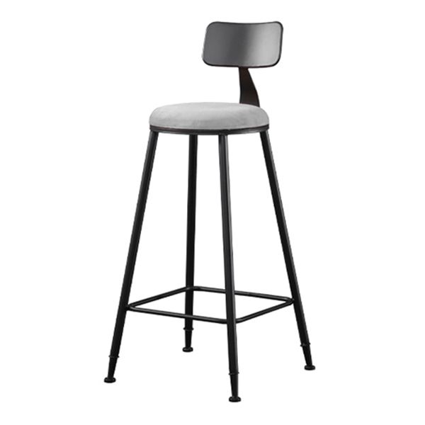 Moderne rechthoek stenen staaftafel Set 1/3 stukken tegen tafel met metalen ontlasting