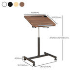 Eigentijds gebogen schrijfbureau voetstuk vouwkantoor bureau