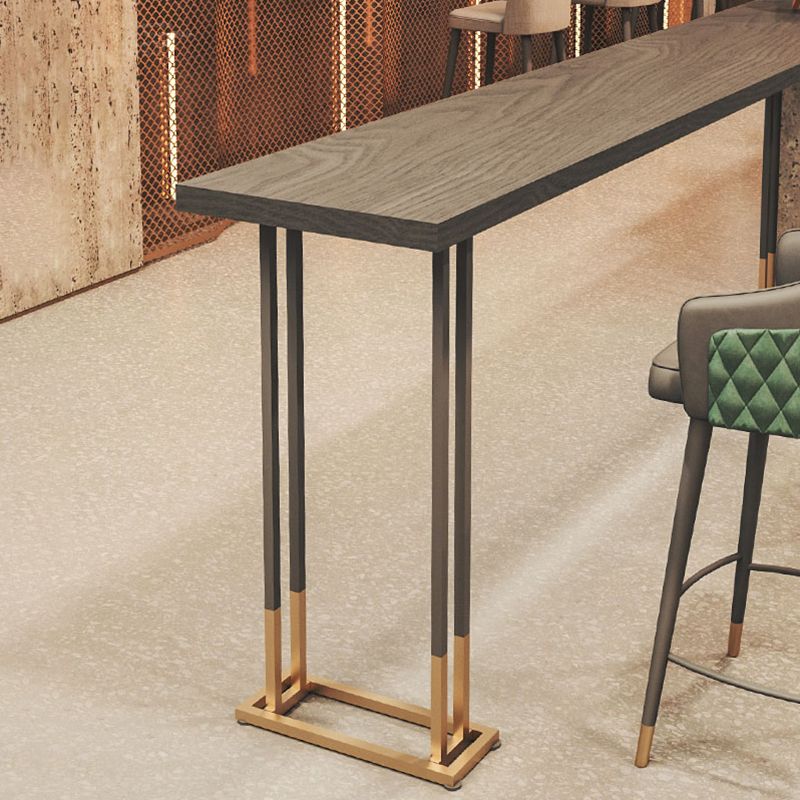 Glamstallstange Massivholz Rechteck Bar für Innenräume