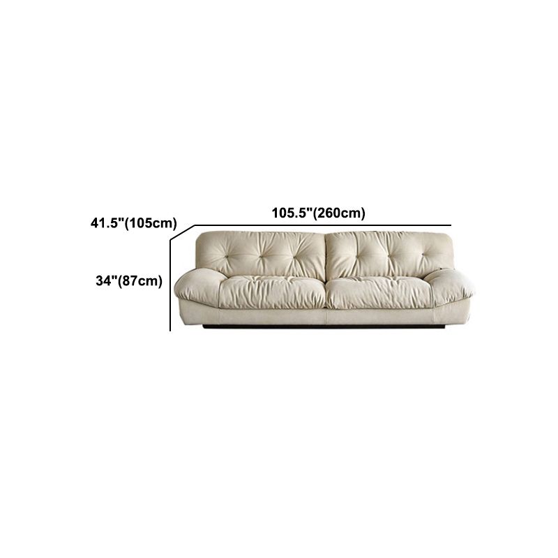Sofá estándar con mechones 41.33 "D x 34.25" H Sofa sin brazo para sala de estar