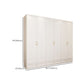 White Hinged Wardrobe Cabinet Engineered Wood Wardrobe Armoire