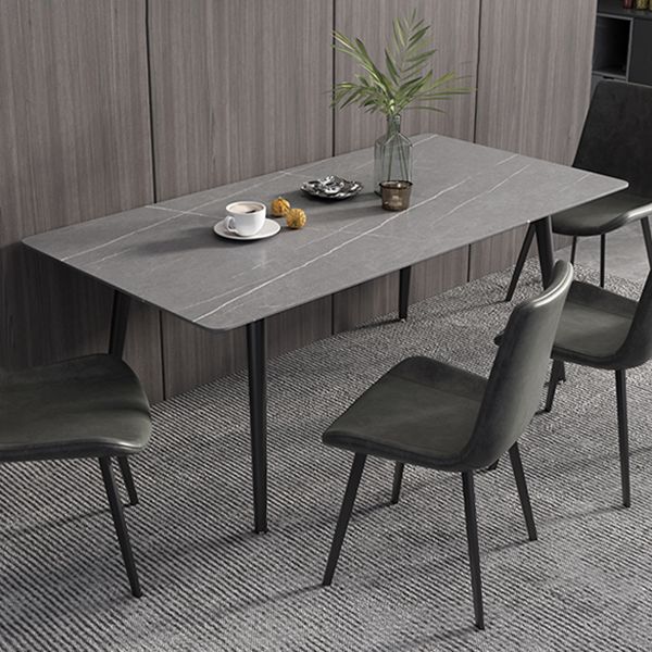 Industrial Standard Sintered Stone Dining Table Rectangle Shape Dining Table for Kitchen Clearhalo ' dining_table' 'Dining Tables & Seating' 'Dining Tables' 'furn' 'furn_dining_table' 'Furniture' 'furniture_dining_table' 'Kitchen & Dining Furniture' 'kitchen&dining_furn' 'kitchen' 'kitchen_dining_table' 1200x1200_3ae8feb2-3a4c-4f04-aebf-e6aa3c71abcf
