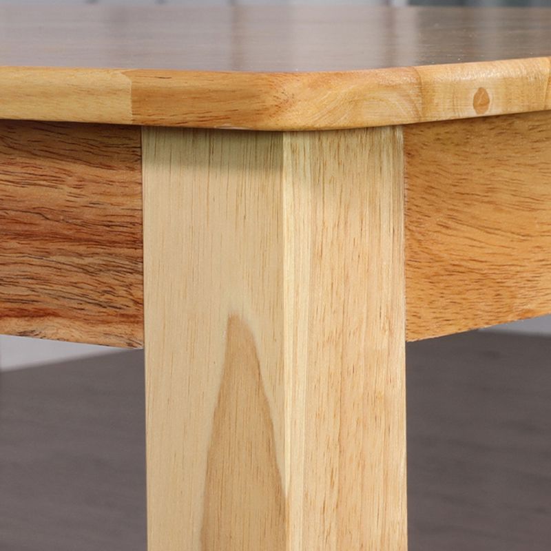 Contemporary Style Oak Dining Table 4 Legs Solid Wood Base Table for Home Clearhalo ' dining_table' 'Dining Tables & Seating' 'Dining Tables' 'furn' 'furn_dining_table' 'Furniture' 'furniture_dining_table' 'Kitchen & Dining Furniture' 'kitchen&dining_furn' 'kitchen' 'kitchen_dining_table' 1200x1200_3aeb4006-f19d-4c83-b146-a5e6d67aea24