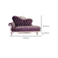 Chaise longue rembourrée Glam, chaise longue à accoudoirs roulés