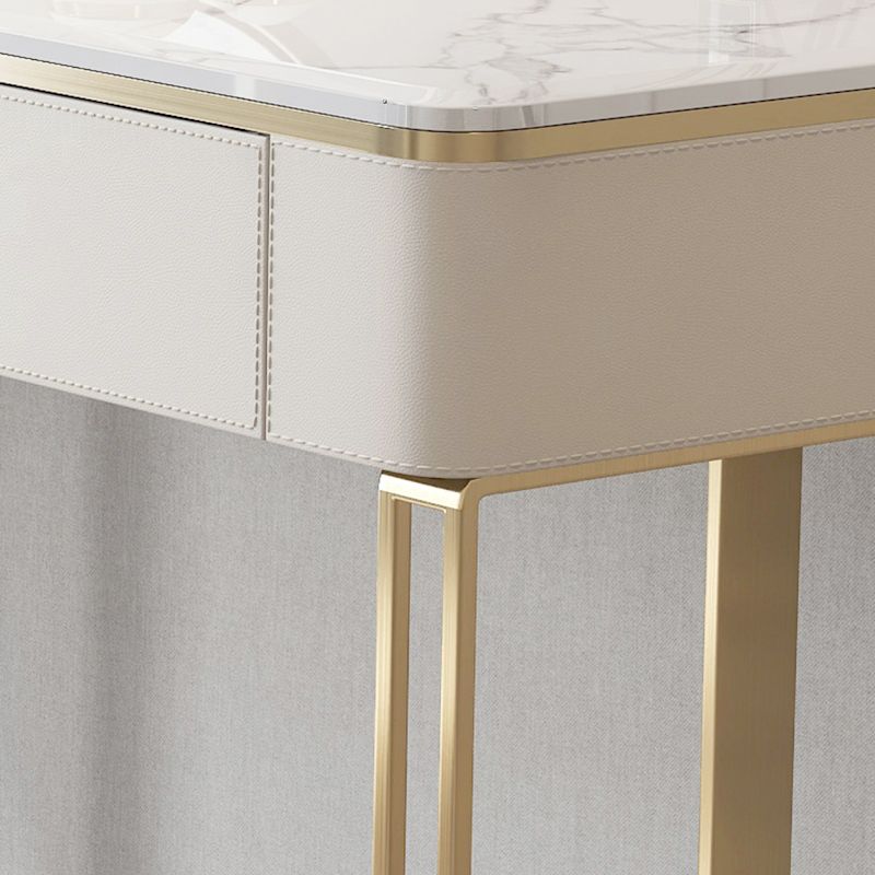 Glam 29.5 "Alto Catinero de tocador de maquillaje Madera de madera de 2 cajas