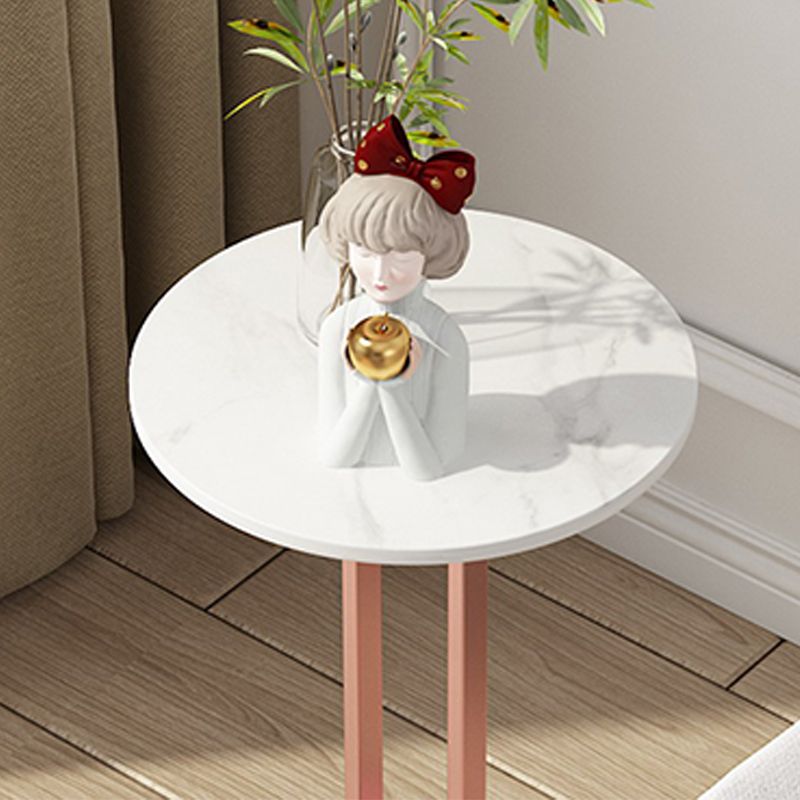 Tavolo angolare rotondo minimalista Tavolino di divano per soggiorno per soggiorno