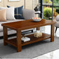 Nordic Style Coffee Table with Rectangular Solid Wood Base 4 Legs Clearhalo 'Coffee & Accent Tables' 'Coffee Tables' 'coffee_tables' 'furn' 'furn_coffee_tables' 'Furniture' 'Living Room Furniture' 1200x1200_3af17820-4896-45da-bc21-caedcc1a1529