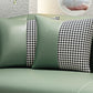 Sloped Arm Single Cushion Sofa Modern 25.2" H Faux Leather Sofa with Pillows