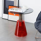 Contemporary Glass Pedestal Round Living Room Glass Top Side Table Clearhalo 'Coffee & Accent Tables' 'End & Side Tables' 'end_side_tables' 'furn' 'furn_end_side_tables' 'Furniture' 'Living Room Furniture' 1200x1200_3af59487-af5b-4635-9e66-d2d95c95d9c0