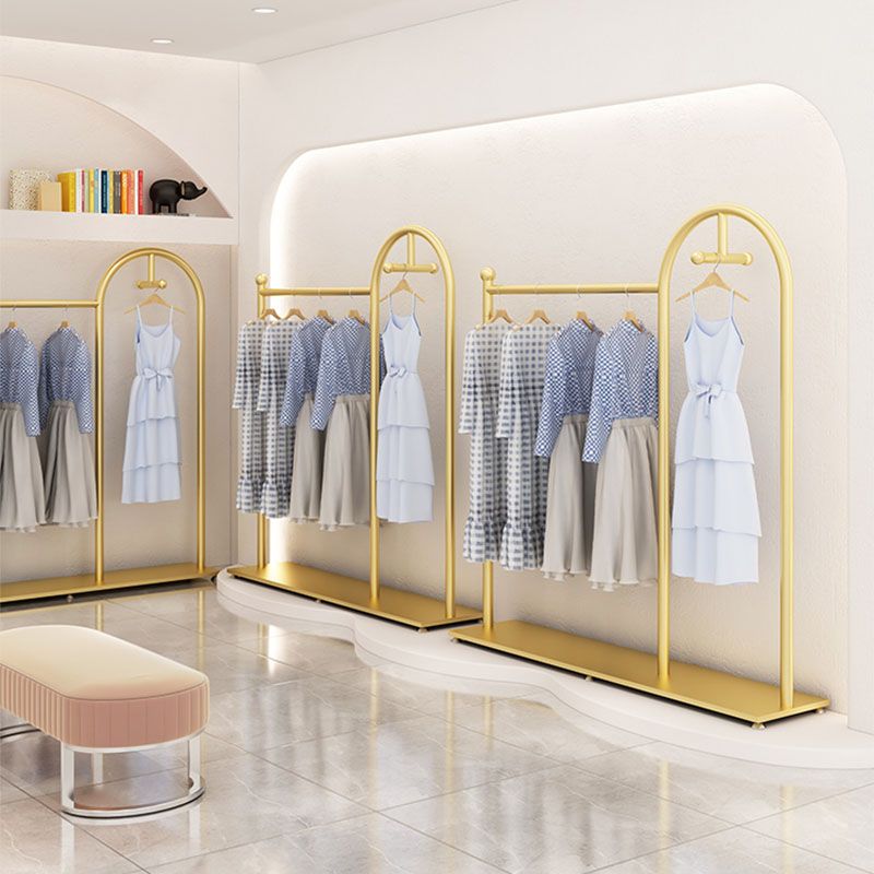 Glam Coat Rack Metal Rails y ganchos enmarcados de metal