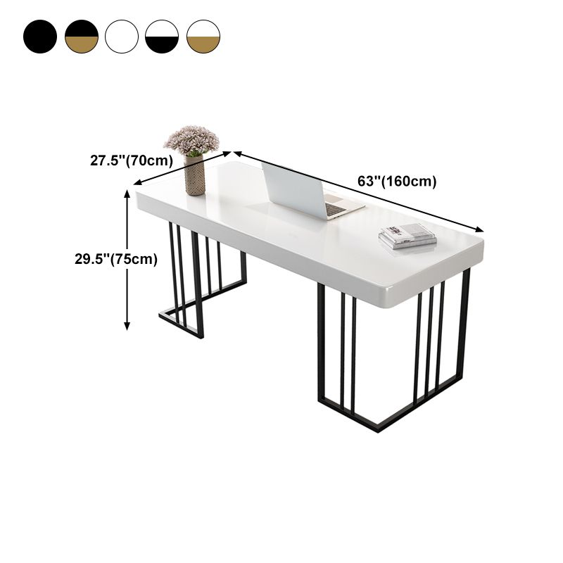 Glam Style Writing Desk Study Room and Office Desk with 1-drawer Clearhalo 'furn' 'furn_office_desk' 'Furniture' 'furniture_office_desk' 'Office Desks' 'Office Furniture' 'office_desk' 1200x1200_3af69f21-0850-4a5e-9a0e-4d3cd7d8a1ac