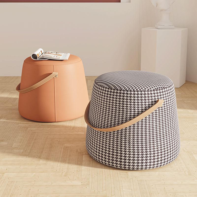 Orange Contemporary Pouf Water Resistant Pouf for Home Decoration Clearhalo 'furn' 'furn_ottomans_poufs' 'Furniture' 'Living Room Furniture' 'Ottomans & Poufs' 'ottomans_poufs' 1200x1200_3af6dc7e-1b14-4aae-8deb-eb15edd90190