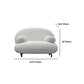 29.52" Wide Contemporary Sofa Recessed Arm Sofa for Living Room