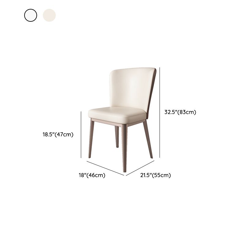 Modern Side Chair Metal Solid Back Dining Room Chair for Kitchen Clearhalo 'Dining Chairs' 'Dining Tables & Seating' 'dining_chair' 'furn' 'furn_dining_chair' 'Furniture' 'Kitchen & Dining Furniture' 1200x1200_3af86fa1-fd72-443f-8dd3-101ccd681b76