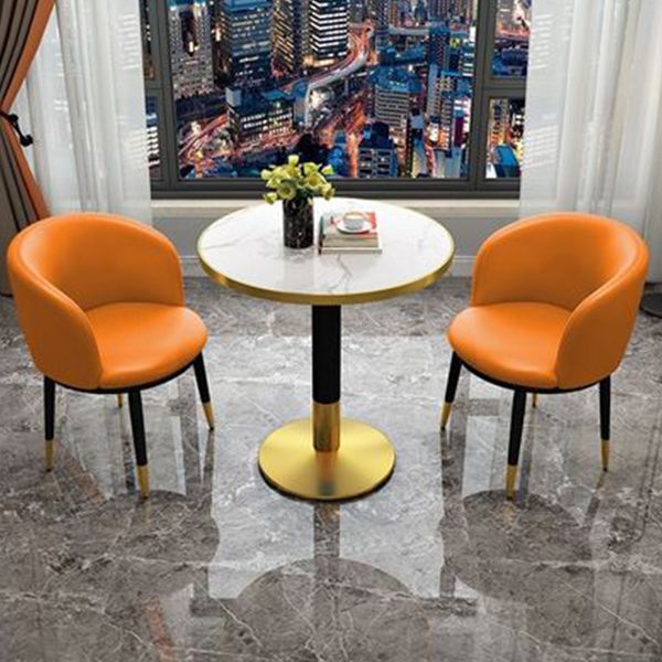 Glam Metal Dining Armless Chair Upholstered Dining Side Chair for Restaurant Clearhalo ' kitchen&dining_furn' 'Dining Chairs' 'Dining Tables & Seating' 'dining_chair' 'furn' 'furn_dining_chair' 'Furniture' 'furniture_dining_chair' 'Kitchen & Dining Furniture' 'kitchen' 1200x1200_3af904c3-4e66-4e76-bfcd-c1fde9dcc7c9