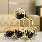 Metal Countertop Wine Glass Rack Modern Stackable Wine Bottle Holder in Gold Clearhalo 'furn' 'furn_wine_racks' 'Furniture' 'Kitchen & Dining Furniture' 'Wine Racks' 'wine_racks' 1200x1200_3af98258-cfd3-4592-b90b-77437572ff0d