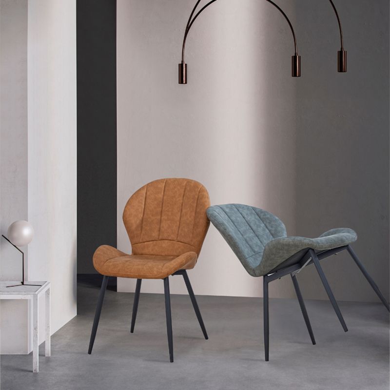 Scandinavian Upholstered Home Side Chair Matte Finish Wingback Dining Chair Clearhalo ' kitchen&dining_furn' 'Dining Chairs' 'Dining Tables & Seating' 'dining_chair' 'furn' 'furn_dining_chair' 'Furniture' 'furniture_dining_chair' 'Kitchen & Dining Furniture' 'kitchen' 1200x1200_3afa82ad-d639-47fb-8d27-ff0812cc6290