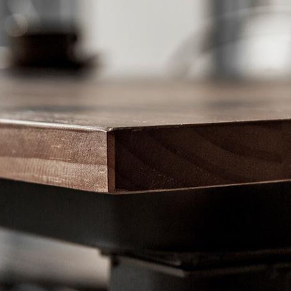 Industriel 1/2/5 pièces meubles en bois massif en bois ensemble en marron