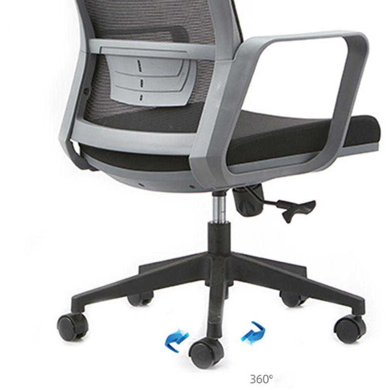 Modern Slide Chair Fixed Arms Adjustable Seat Height Desk Chair with Wheels Clearhalo 'furn' 'furn_office_chair' 'Furniture' 'Office Chairs' 'Office Furniture' 'office_chair' 1200x1200_3afb76d6-0dea-4c0b-b771-0b04ae5093cc