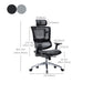 Modern Desk Chair Mesh Office Chair Adjustable Chair with Wheels Clearhalo 'furn' 'furn_office_chair' 'Furniture' 'Office Chairs' 'Office Furniture' 'office_chair' 1200x1200_3afcccdf-8fe0-4dbc-ac17-5343187d22f3