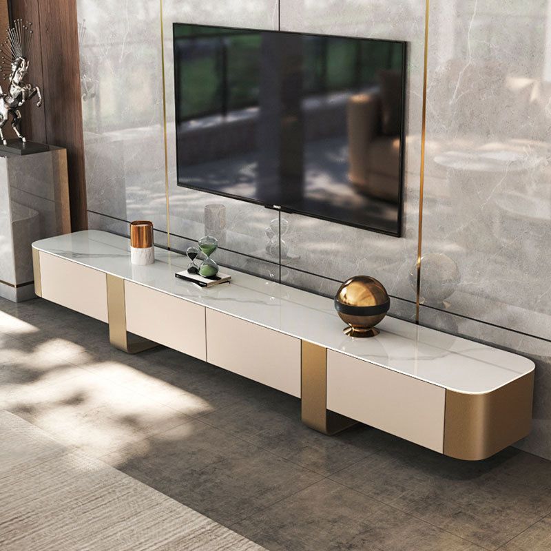 Contemporary Media Console TV Stand Stone TV Stand for Living Room Clearhalo 'furn' 'furn_tv_stands_entertainment_centers' 'Furniture' 'Living Room Furniture' 'TV Stands & Entertainment Centers' 'TV Stands & Media Storage Furniture' 'tv_stands_entertainment_centers' 1200x1200_3afd4677-9167-434a-9a8d-dfafbc74e052