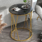 Glam Round Wooden Top End Table Steel Frame Sofa Side End Table for Living Room Clearhalo 'Coffee & Accent Tables' 'End & Side Tables' 'end_side_tables' 'furn' 'furn_end_side_tables' 'Furniture' 'Living Room Furniture' 1200x1200_3afe3d7b-ac9a-4100-a004-da1bfe1c789f