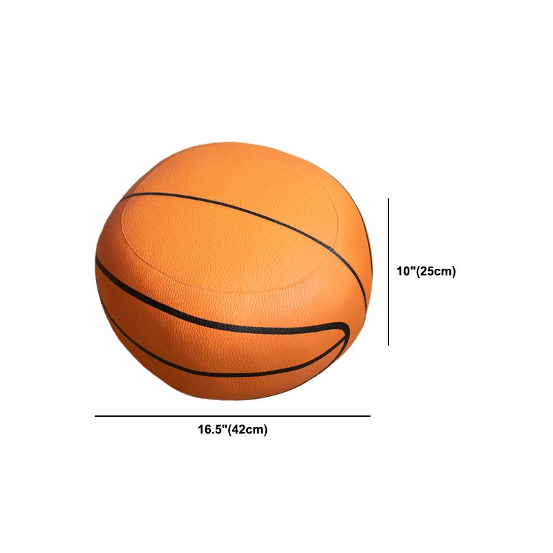 Pouf Tomato Pattern Ottoman Faux Leather Modern Specialty Ottoman Clearhalo 'furn' 'furn_ottomans_poufs' 'Furniture' 'Living Room Furniture' 'Ottomans & Poufs' 'ottomans_poufs' 1200x1200_3aff099a-6433-4617-a887-dc9a74c17304