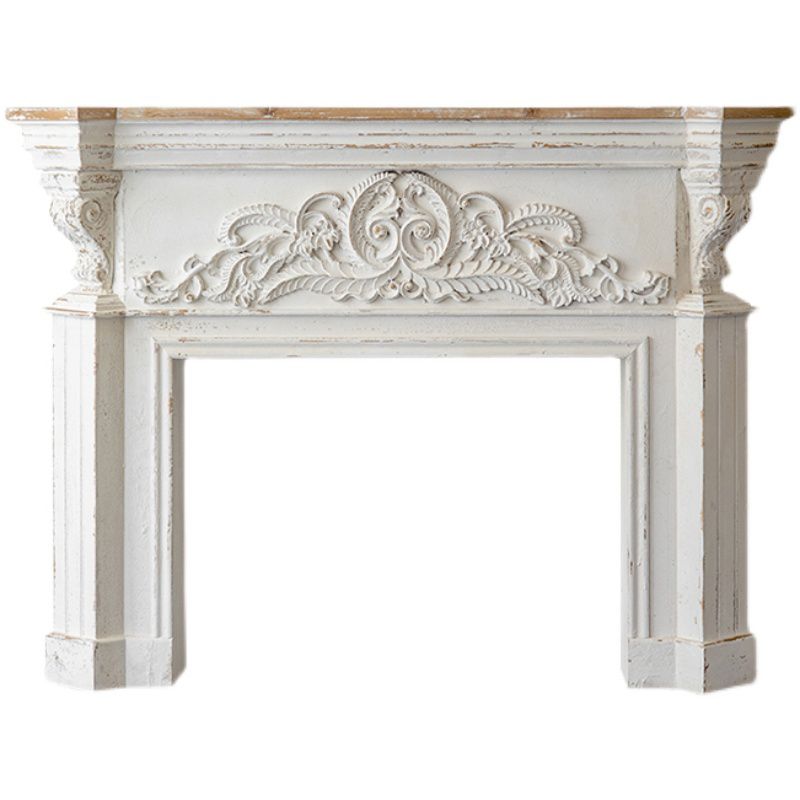 Rectangle Shape French Country Console Table Wooden Sofa Table in White