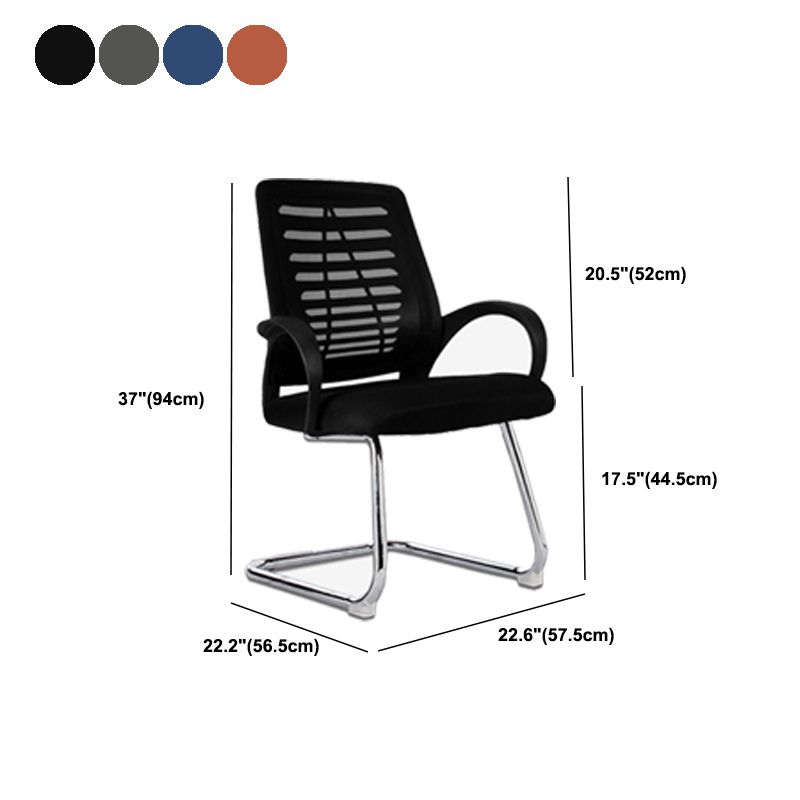 Modern Breathable AirGrid Arm Chair Microfiber Desk Mid-Back Office Chair Clearhalo 'furn' 'furn_office_chair' 'Furniture' 'Office Chairs' 'Office Furniture' 'office_chair' 1200x1200_3b02d63e-d59e-4a4b-95ab-f4a5396ac05b