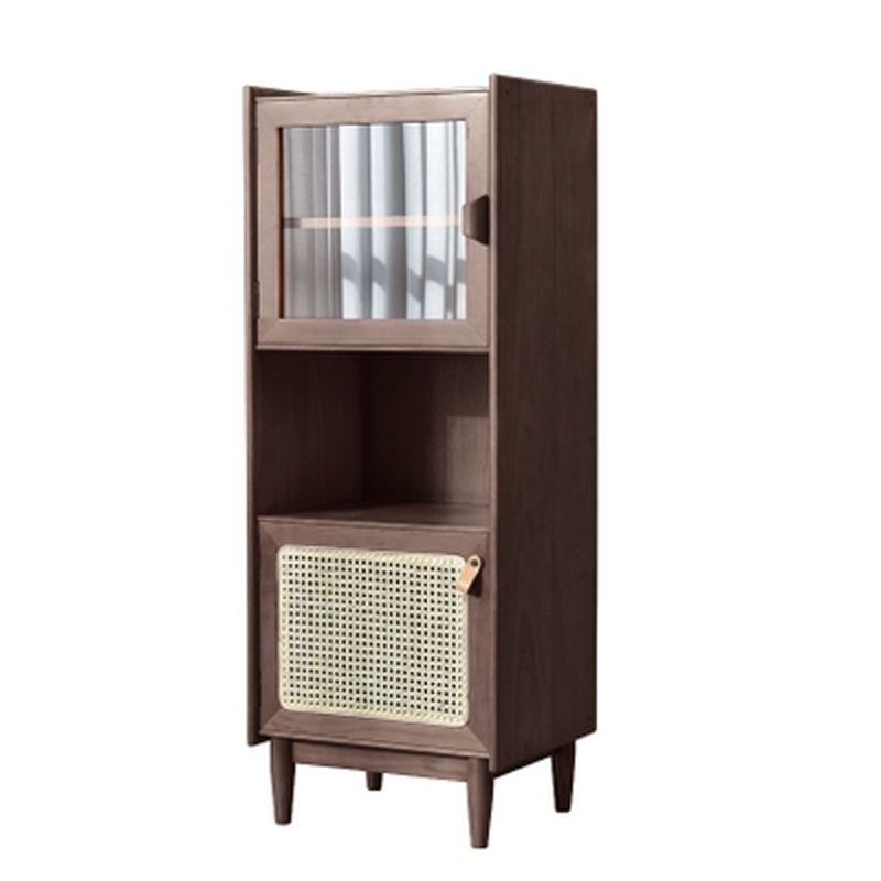 51.18 "H buffet de style contemporain Serveur de restauration en bois massif avec 2 portes