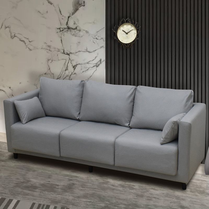 Modern Faux Leather/Linen Sofa Square Arm Couch for Living Room Clearhalo 'furn' 'furn_sofas' 'Furniture' 'furniture_sofas' 'Living Room Furniture' 'Sofa' 'sofas' 1200x1200_3b0466af-e9c5-4dad-b3f4-d43f0696e2b2