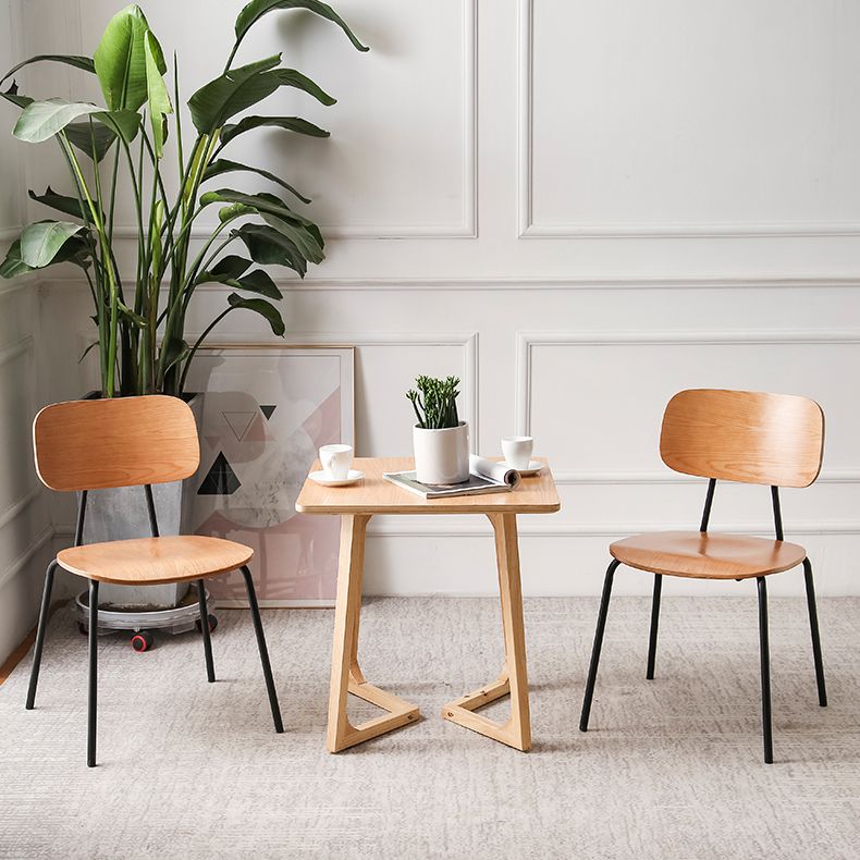 Industrial Metal Side Chair Open Back Stackable Dining Chair with Black Legs Clearhalo ' kitchen&dining_furn' 'Dining Chairs' 'Dining Tables & Seating' 'dining_chair' 'furn' 'furn_dining_chair' 'Furniture' 'furniture_dining_chair' 'Kitchen & Dining Furniture' 'kitchen' 1200x1200_3b04738e-1269-4eec-9768-28b82f859516