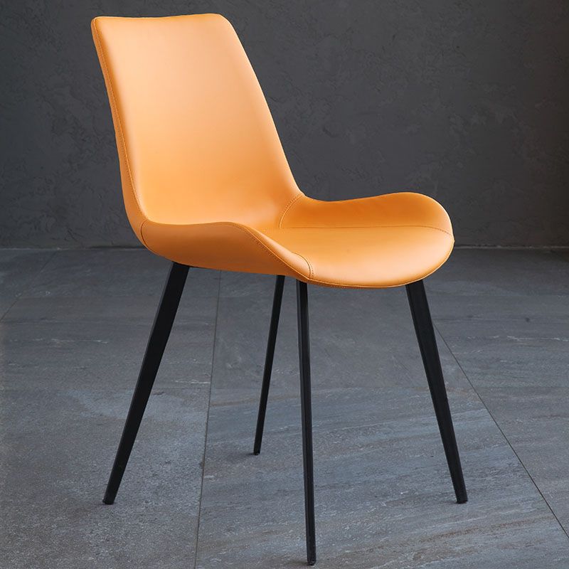 Sedie da pranzo senza braccio sedie da cucina in pelle finta industriale per sala da pranzo