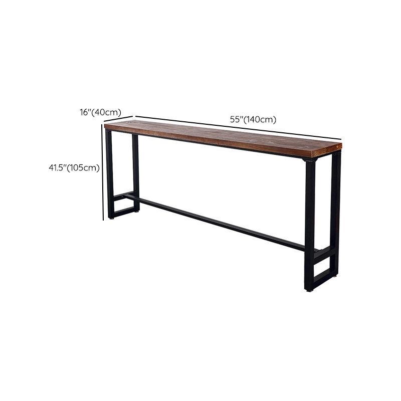 Rectangle Counter Height Dining Table Solid Wood Bar Dining Table Clearhalo 'Bar Furniture' 'Bar Tables' 'bar_tables' 'furn' 'furn_bar_tables' 'Furniture' 'Kitchen & Dining Furniture' 1200x1200_3b061c7a-7058-464e-99e0-a02fa8d89178