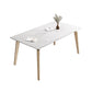 Ensemble de salle à manger contemporain, table à manger rectangulaire avec chaises rembourrées, 1/2/5/7 pièces