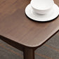 Rubberwood massief houten eettafel Moderne eettafel voor keuken
