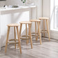 Industrial Rubberwood Stackable Simple Barstool Indoor Tall Stool with Round Seat Clearhalo 'Bar Furniture' 'Bar Stools' 'bar_stools' 'furn' 'furn_bar_stools' 'furniture_bar_stools' 'Kitchen & Dining Furniture' 'kitchen&dining_furn' 'kitchen' 'kitchen_furn' Furniture' 1200x1200_3b0a49e3-c4af-4330-a07a-79a31c1acb2c