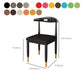 Indoor Open Back Dining Chair Industrial Upholstered Armless Chair