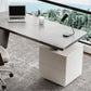 Moderner 29,53-Zoll großer Schreibtisch 2 Schubladen Stone Office Desk