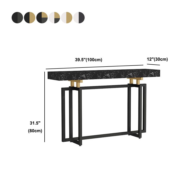 Tavola della console divano alta 31,5 "con console top in marmo per Hall