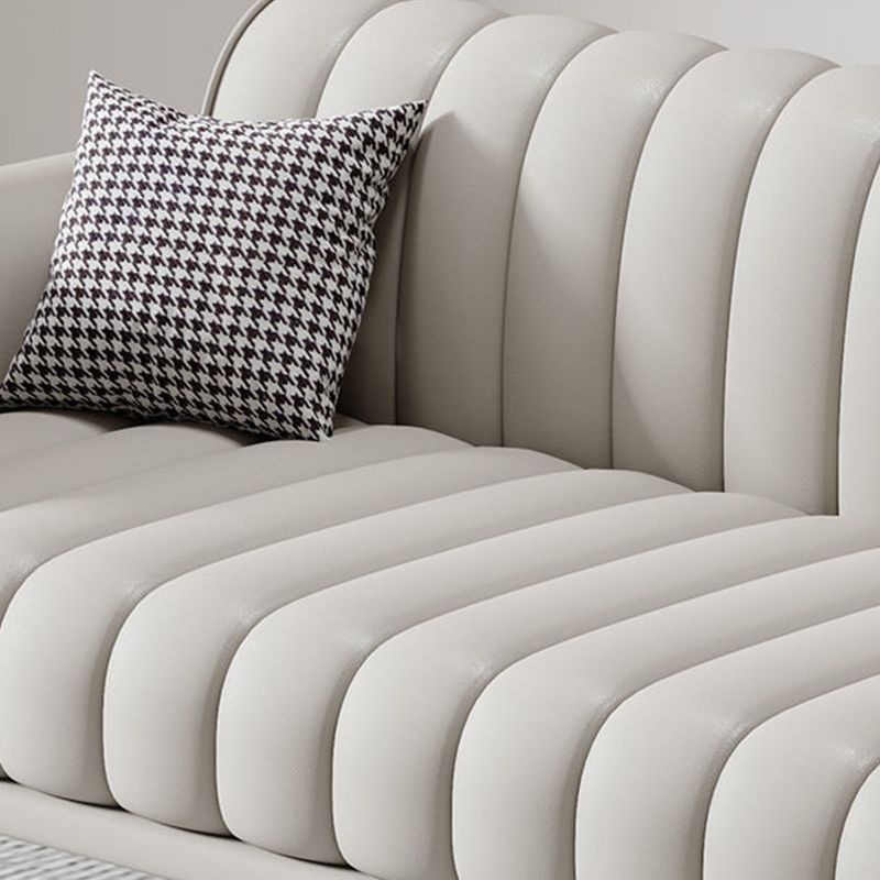 Modern Rolled Arm Sofa Standard Sofa with Sewn Pillow Back for Living Room Clearhalo 'Furniture' 'furniture_sofas' 'Living Room Furniture' 'Sofa' 'sofas' 1200x1200_3b0f0bc3-7e5f-4694-a2e9-51de6c81c811