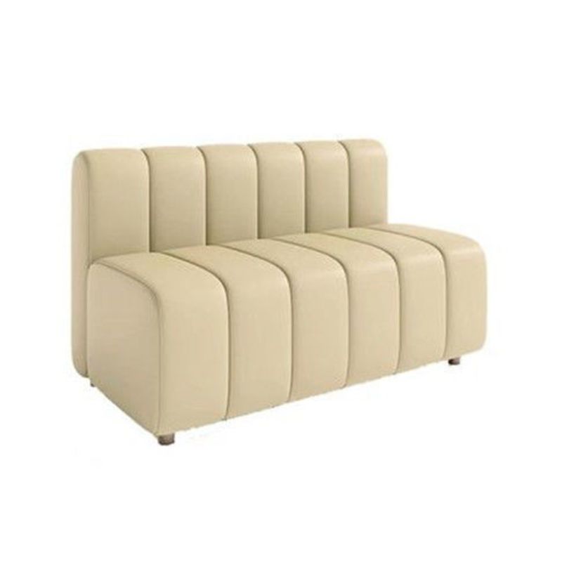 Moderner Kunstleder-Sofa 2-Sitzer-Kissen-Back-Liebesseat