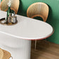 Solid Wood Base Contemporary Oval Indoor Table Pedestal Table for Dining Room Clearhalo 'Dining Tables & Seating' 'Dining Tables' 'dining_table' 'furn' 'furn_dining_table' 'Furniture' 'furniture_dining_table' 'Kitchen & Dining Furniture' 'kitchen' 'kitchen_dining_table' 1200x1200_3b128910-20d4-4537-90e6-b3fb224fc4de
