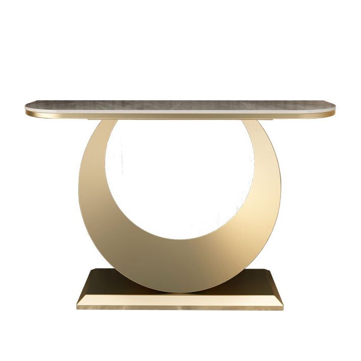 Console glam larga 11,81 pollici Tavolo da 1 tavolo di accento in pietra per sala