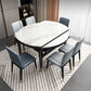 Sintered Stone Extendable Round Table for Restaurant Modern Dining Table with 4 Legs Clearhalo ' dining_table' 'Dining Tables & Seating' 'Dining Tables' 'furn' 'furn_dining_table' 'Furniture' 'furniture_dining_table' 'Kitchen & Dining Furniture' 'kitchen&dining_furn' 'kitchen' 'kitchen_dining_table' 1200x1200_3b13bdb6-9eac-4507-b477-0cb0c5f996e4