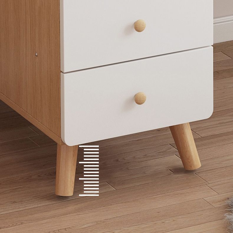 Contemporary Rubberwood Make-up Vanity with Mirror and Stool