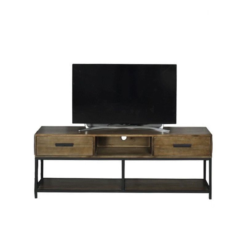 Industrial TV Media Console Solid Wood TV Stand with Drawers Clearhalo 'furn' 'furn_tv_stands_entertainment_centers' 'Furniture' 'Living Room Furniture' 'TV Stands & Entertainment Centers' 'TV Stands & Media Storage Furniture' 'tv_stands_entertainment_centers' 1200x1200_3b18834f-81ad-4b25-a039-2fd6dc278ee5